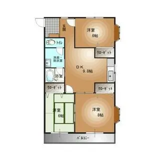 SUNキャッスル【2階】の間取り