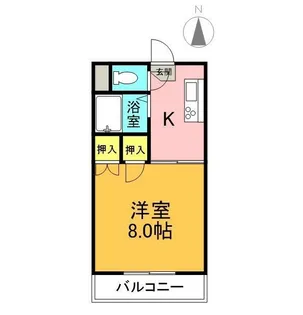リエス郡山笹川A【1階】の間取り