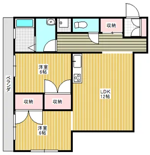 メゾン・レ・セント【2階】の間取り