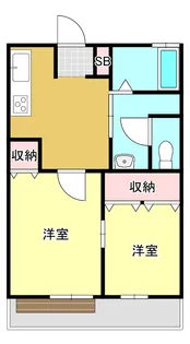 志賀ハイツ【2階】の間取り