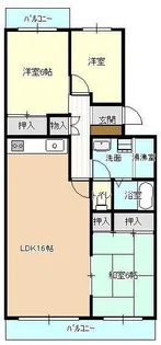 紅梅マンション【4階】の間取り