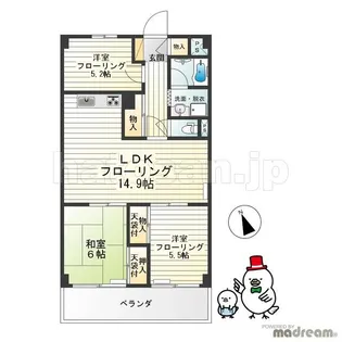 池田山コープ【8階】の間取り