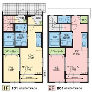 1LDKの間取り画像