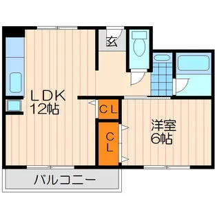 コーポラス都1【2階】の間取り