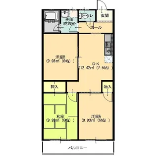 アネックス21花水木 壱番館【2階】の間取り