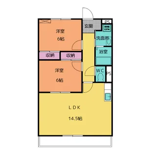エルシュライン S【1階】の間取り