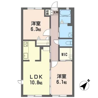3123プアラニ【1階】の間取り