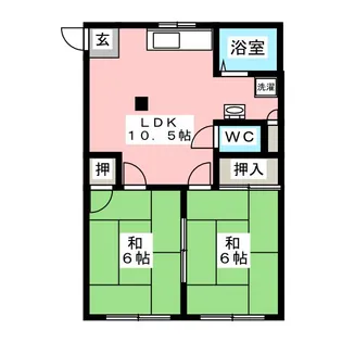 いづみハイツ【2階】の間取り