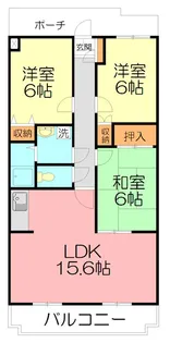 神奈川県小田原市堀之内【マンション】の間取り