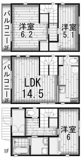 千葉県市川市新田1【一戸建】の間取り