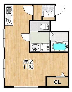 1Rの間取り画像