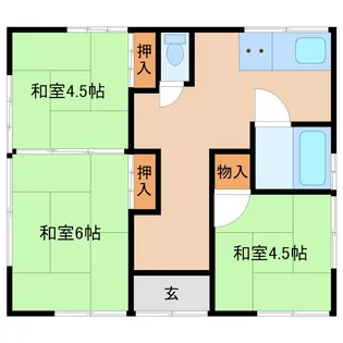 茨城県土浦市木田余西台【一戸建】の間取り