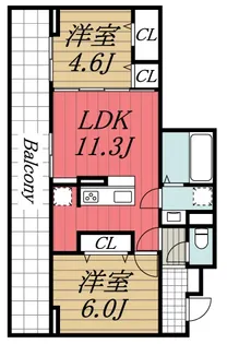 千葉県市原市五井【アパート】の間取り