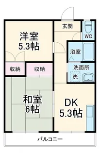 エステート富士【2階】の間取り