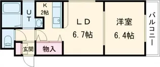 ノースコート深堀II【2階】の間取り