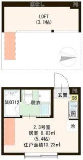 プランドール富士見台【2階】の間取り