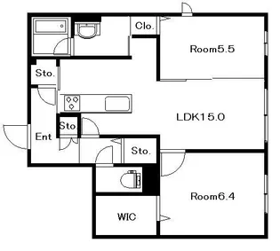 シャーメゾンステージ時津町【2階】の間取り