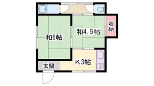 伊伝居土居アパート【1階】の間取り