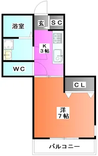 Good Kasai【1階】の間取り
