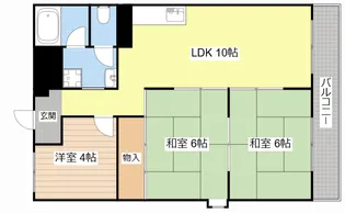 滋賀県野洲市小篠原【マンション】の間取り