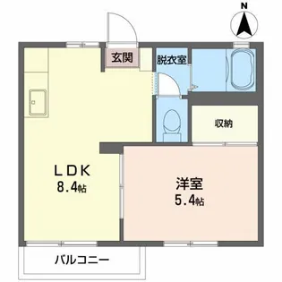 フレグランス小原田【1階】の間取り