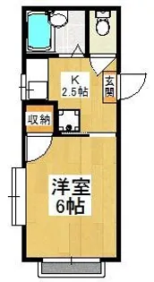 コーポ成島III【2階】の間取り