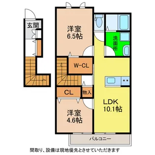 エターナル【2階】の間取り
