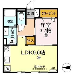 鳥取県倉吉市海田西町1【アパート】の間取り