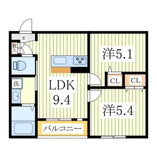 ミア流山【2階】の間取り