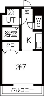 メビウス玉造レジデンスII【7階】の間取り