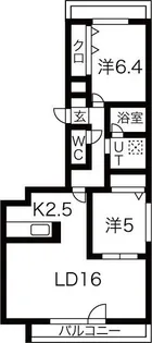 北海道札幌市中央区北六条西20【マンション】の間取り