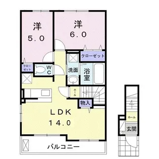 カーサグランデ【2階】の間取り