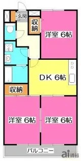 埼玉県所沢市東新井町【アパート】の間取り