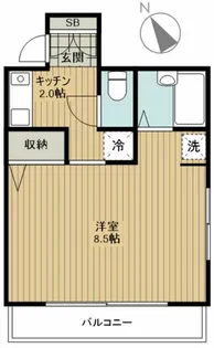 松林堂SK第3マンション【2階】の間取り