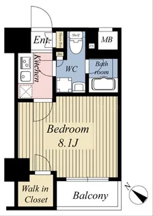 MAXIV CROS竹ノ塚【6階】の間取り