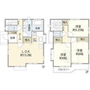 東京都三鷹市井口4【一戸建】の間取り