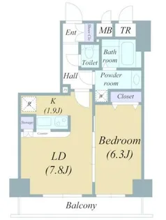 グランド・ガーラ日本橋茅場町【7階】の間取り