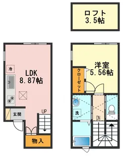 東京都江戸川区南小岩8【アパート】の間取り