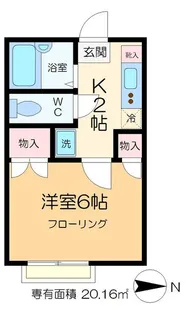 アーカスKIII【1階】の間取り