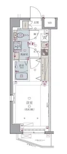 リヴシティ錦糸町五番館【4階】の間取り