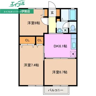 ダイヤディアス【2階】の間取り