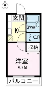 菰池パークハウス【5階】の間取り