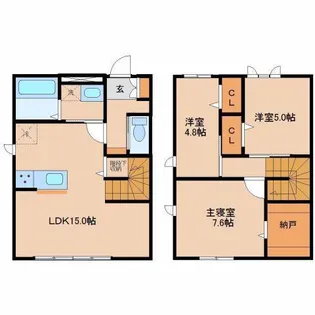 宮崎県宮崎市大字恒久【一戸建】の間取り