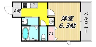 ブリッサ立花【2階】の間取り