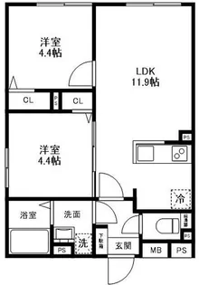 東京都杉並区天沼3【マンション】の間取り
