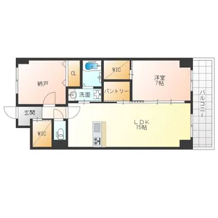 GROOVE上甲子園レジデンス【6階】の間取り