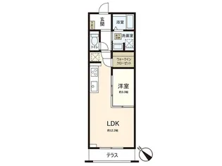 MOCXION成田町【2階】の間取り