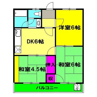 コーポ青島【2階】の間取り
