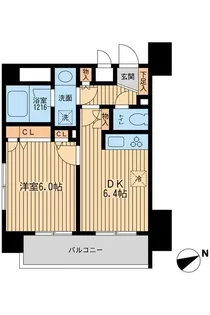 東京都港区三田5【マンション】の間取り