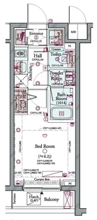 コンシェリア品川南 THE GRAND RESIDENCE【5階】の間取り